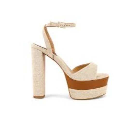 Schutz Kailah Heel in Oyster & Deep Nude - Picture 1 of 8